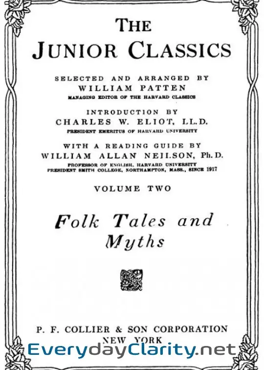 Book cover: The Junior Classics, Volume 2. Folk Tales And Myths