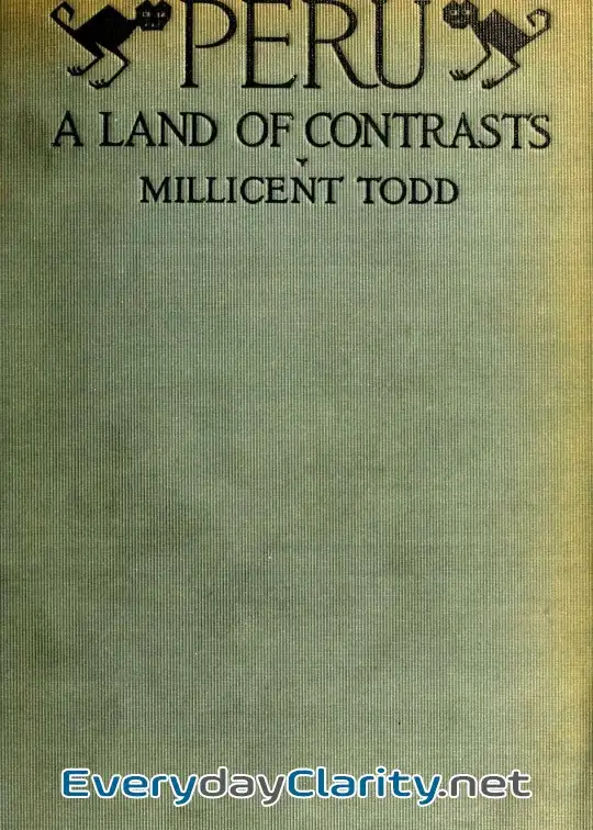 Book cover: Peru. A Land Of Contrast