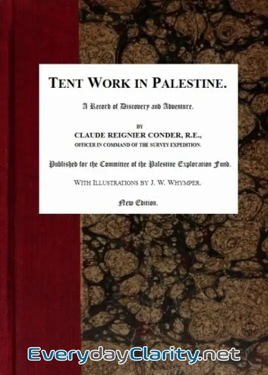 Book cover: Tent Work In Palestine. A Record Of Discovery And Adventure
