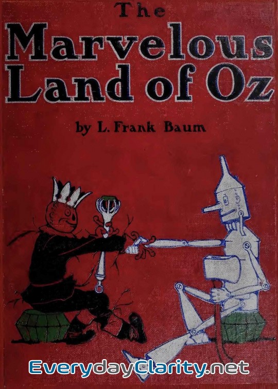 Book cover: The Marvelous Land Of Oz