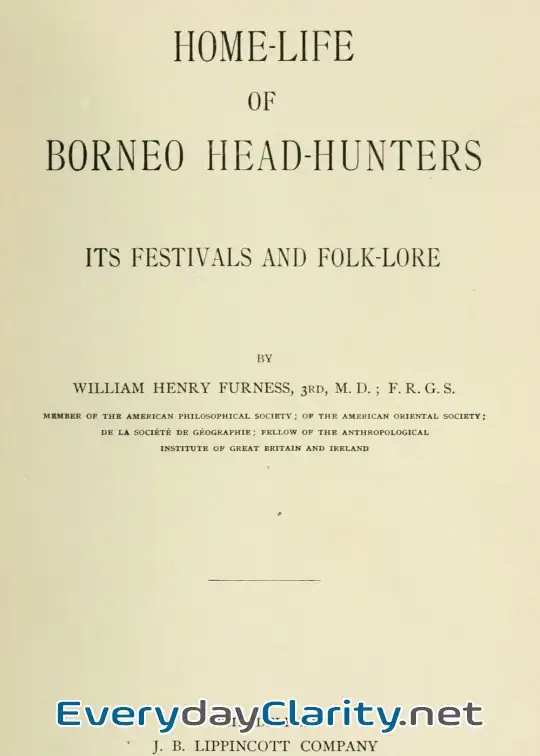 Book cover: The Home-Life Of Borneo Head-Hunters