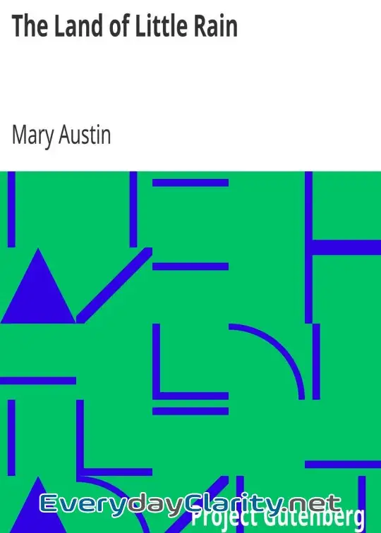 Book cover: The Land Of Little Rain