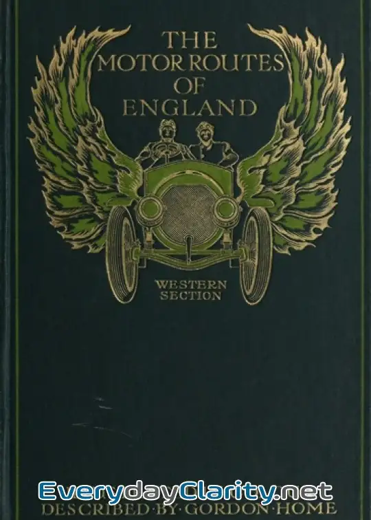 Book cover: The Motor Routes Of England. Western Section