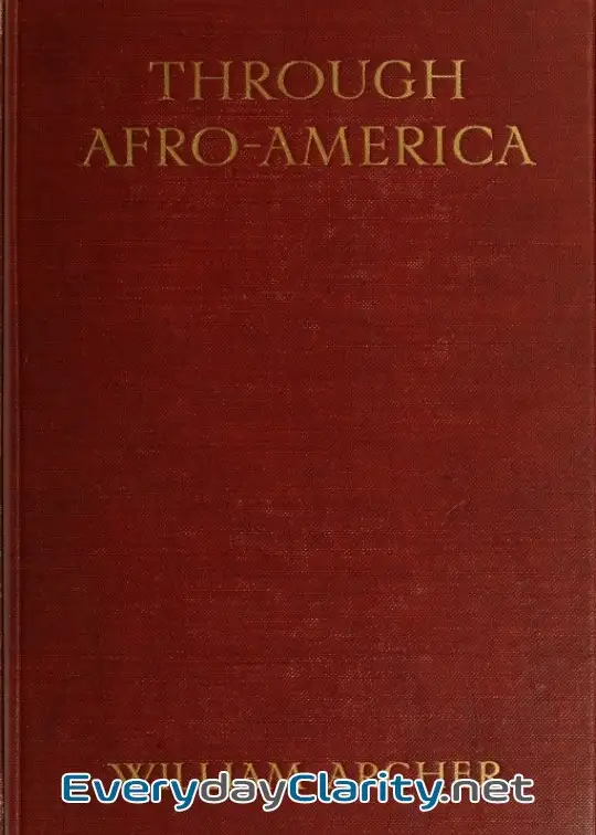 Book cover: Through Afro-America. An English Reading Of The Race Problem