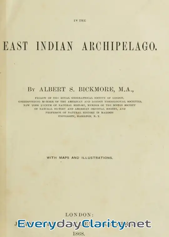 Book cover: Travels In The East Indian Archipelago