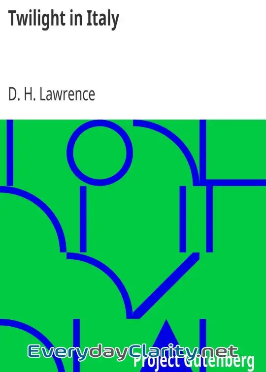 Book cover: Twilight In Italy
