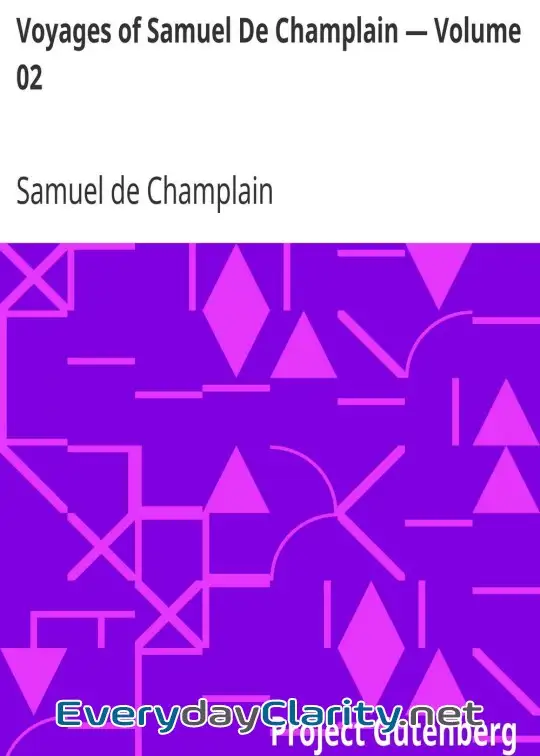 Book cover: Voyages Of Samuel De Champlain - Volume 02