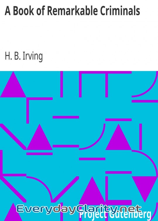 Book cover: A Book Of Remarkable Criminals