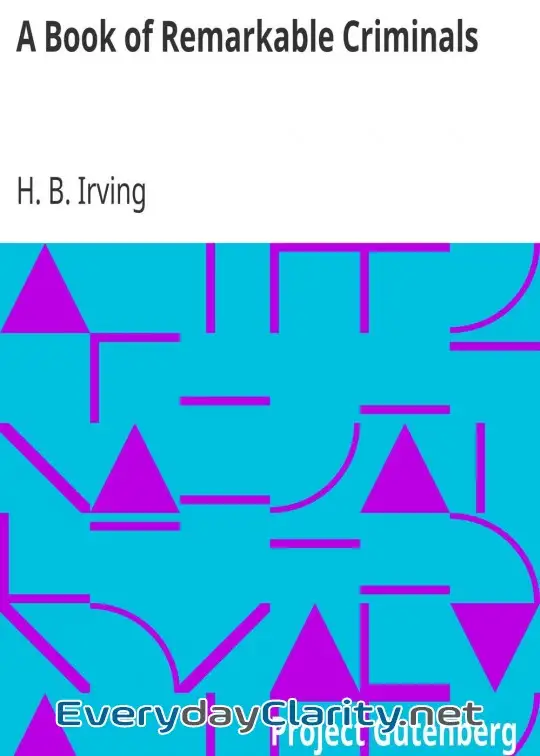 Book cover: A Book Of Remarkable Criminals