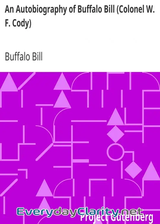 Book cover: An Autobiography Of Buffalo Bill (Colonel W. F. Cody)
