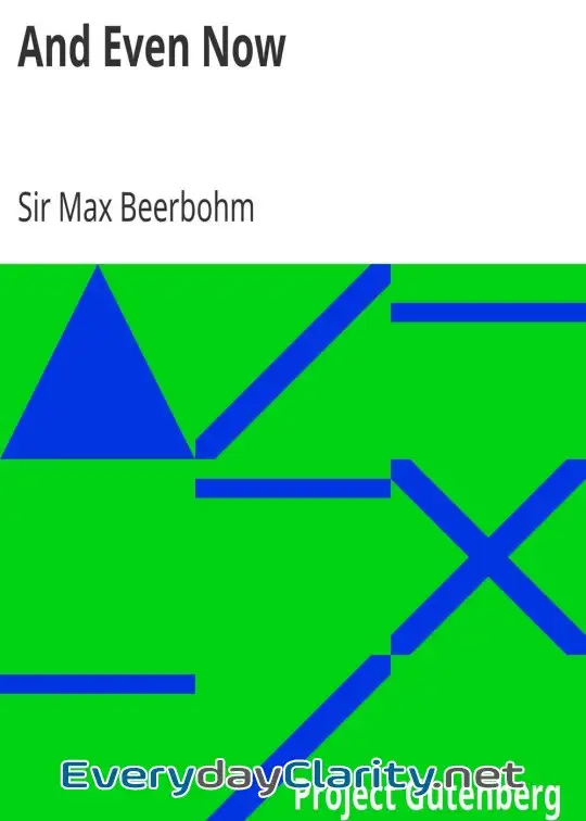 Book cover: And Even Now