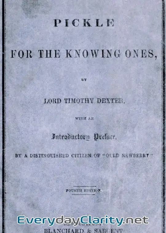 Book cover: A Pickle For The Knowing Ones