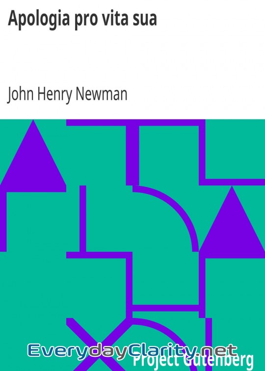Book cover: Apologia Pro Vita Sua