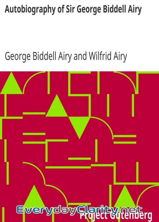 Book cover: Autobiography Of Sir George Biddell Airy
