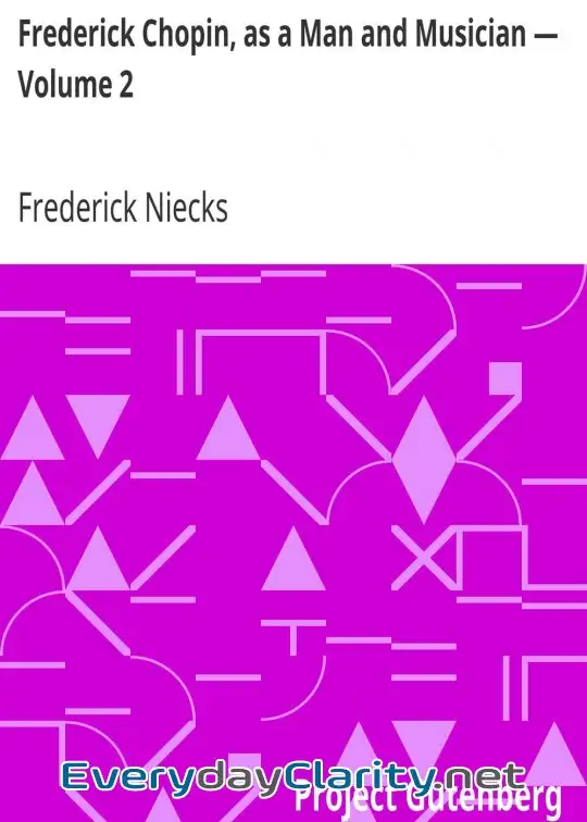Book cover: Frederick Chopin, As A Man And Musician - Volume 2