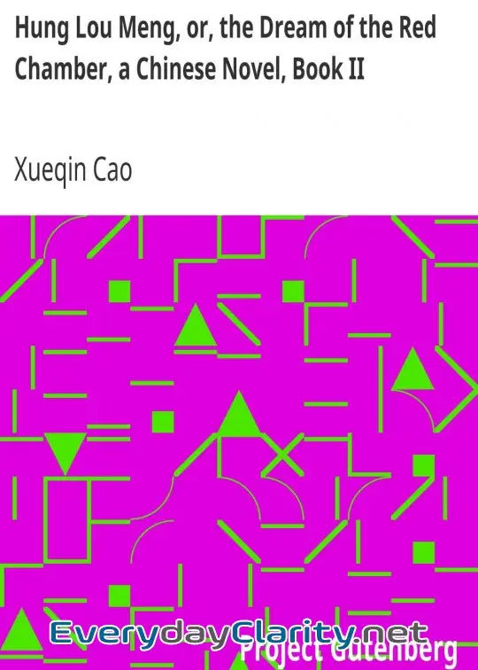 Book cover: Hung Lou Meng, Or, The Dream Of The Red Chamber, A Chinese Novel, Book Ii