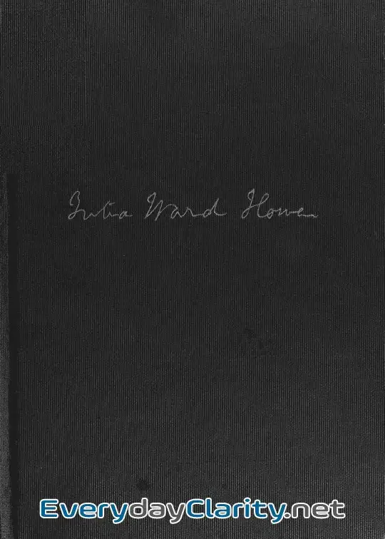 Book cover: Julia Ward Howe, 1819-1910