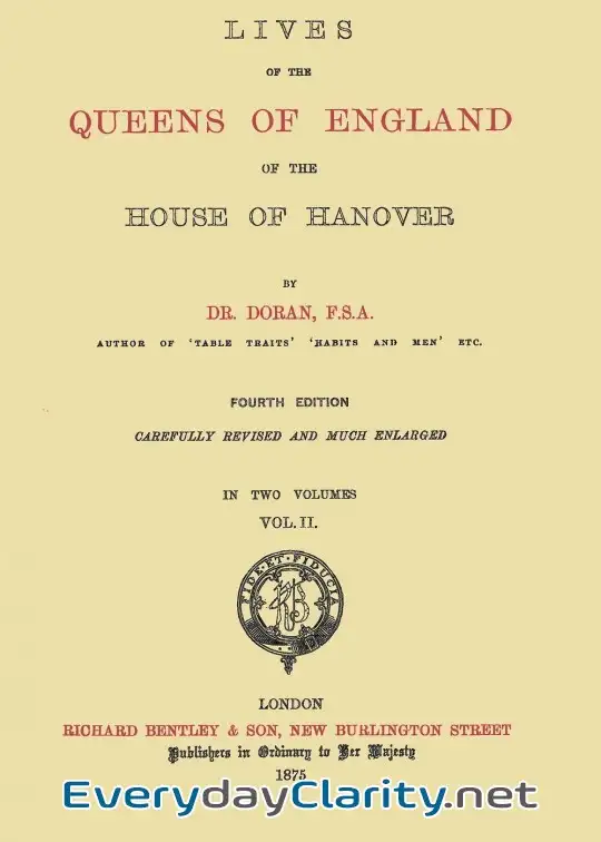 Book cover: Lives Of The Queens Of England Of The House Of Hanover, Volume 2 (Of 2)