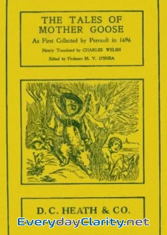 Book cover: The Tales Of Mother Goose . As First Collected By Charles Perrault In 1696