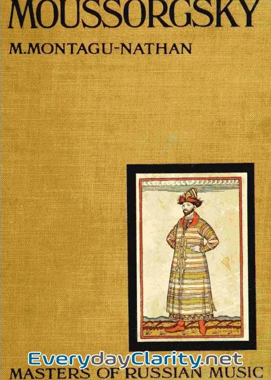 Book cover: Moussorgsky