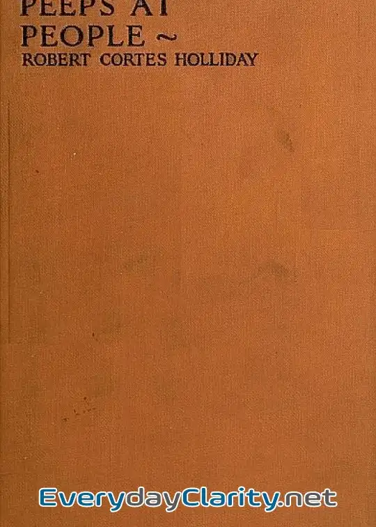 Book cover: Peeps At People
