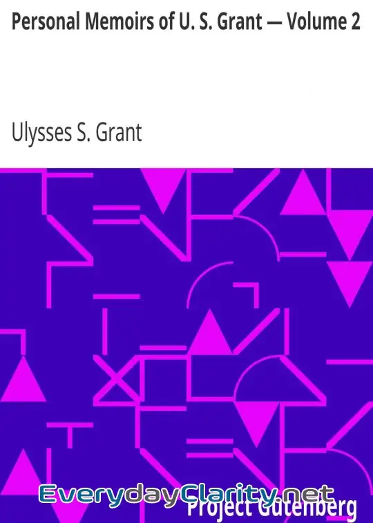 Book cover: Personal Memoirs Of U. S. Grant - Volume 2