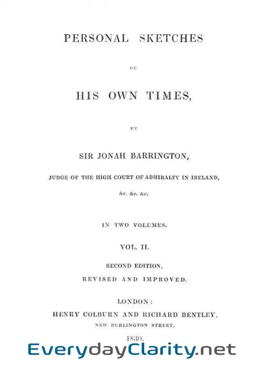 Book cover: Personal Sketches Of His Own Times, Vol. 2 (Of 3)