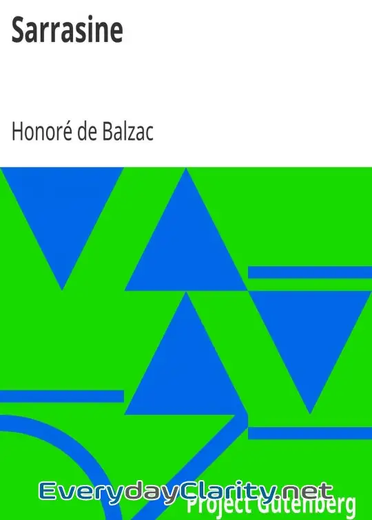 Book cover: Sarrasine
