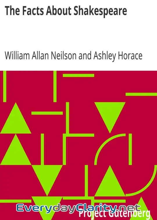 Book cover: The Facts About Shakespeare
