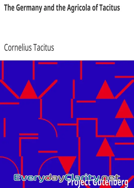 Book cover: The Germany And The Agricola Of Tacitus