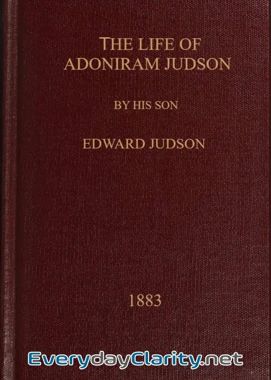 Book cover: The Life Of Adoniram Judson