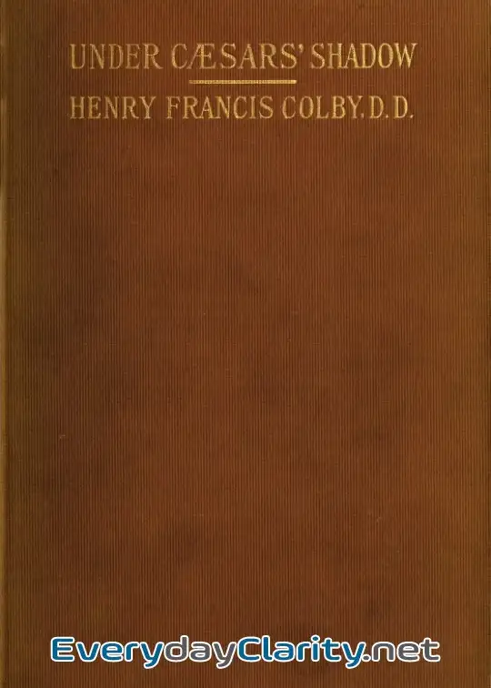 Book cover: Under Csars’ Shadow