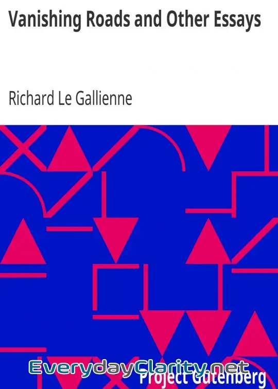 Book cover: Vanishing Roads And Other Essays