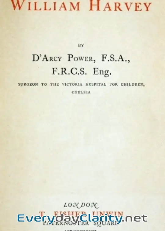 Book cover: William Harvey