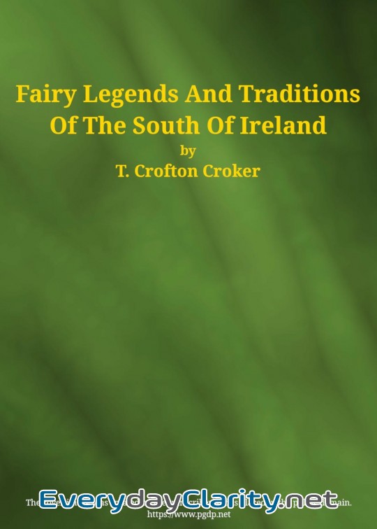 Book cover: Fairy Legends And Traditions Of The South Of Ireland