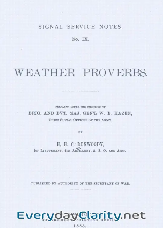 Book cover: Weather Proverbs