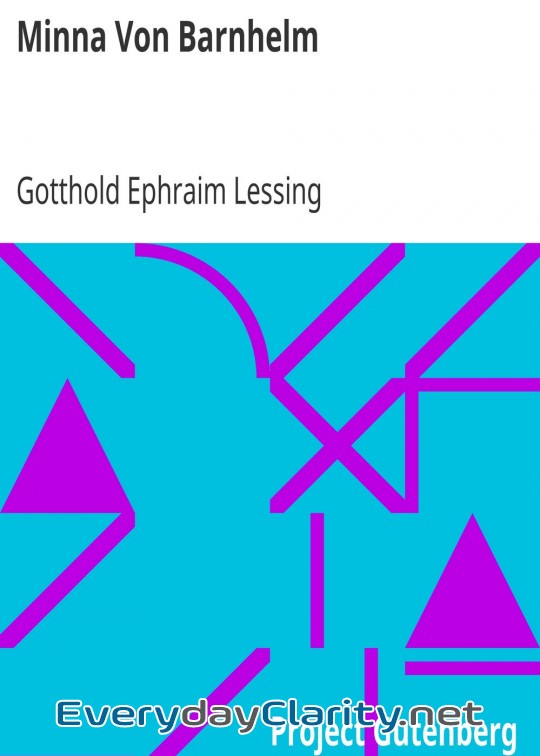 Book cover: Minna Von Barnhelm