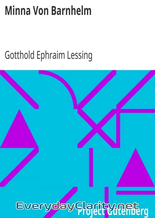 Book cover: Minna Von Barnhelm