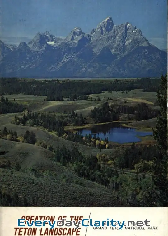 Book cover: Creation Of The Teton Landscape. The Geologic Story Of Grand Teton National Park