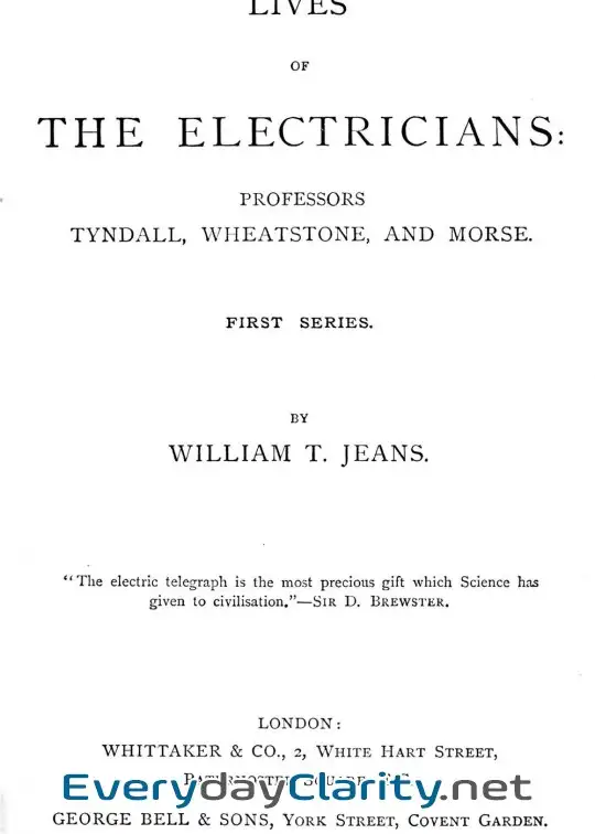 Book cover: Lives Of The Electricians