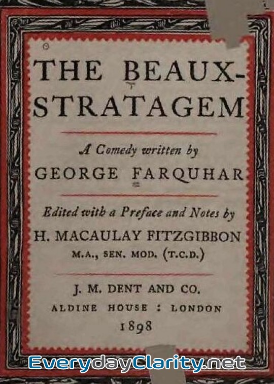 Book cover: The Beaux-Stratagem