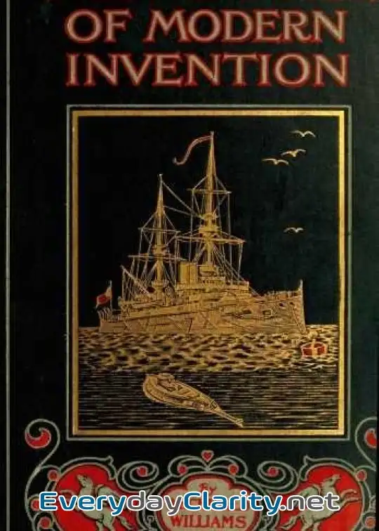 Book cover: The Romance Of Modern Invention . Containing Interesting Descriptions In Non-Technical Lan
