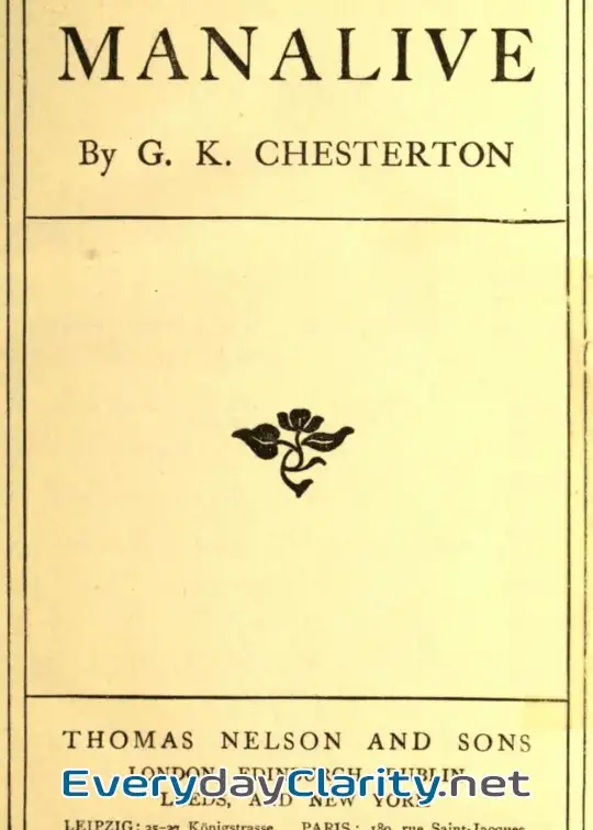 Book cover image Manalive