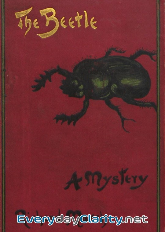 Book cover: The Beetle. A Mystery