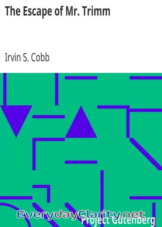 Book cover: The Escape Of Mr. Trimm . His Plight And Other Plights