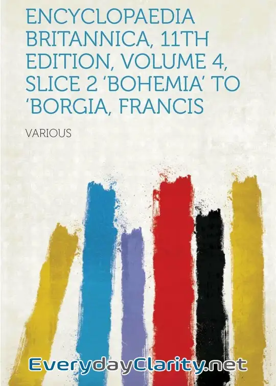 Book cover: Encyclopaedia Britannica, 11Th Edition, .england. To .english Finance. . Volume 9, Slice 4