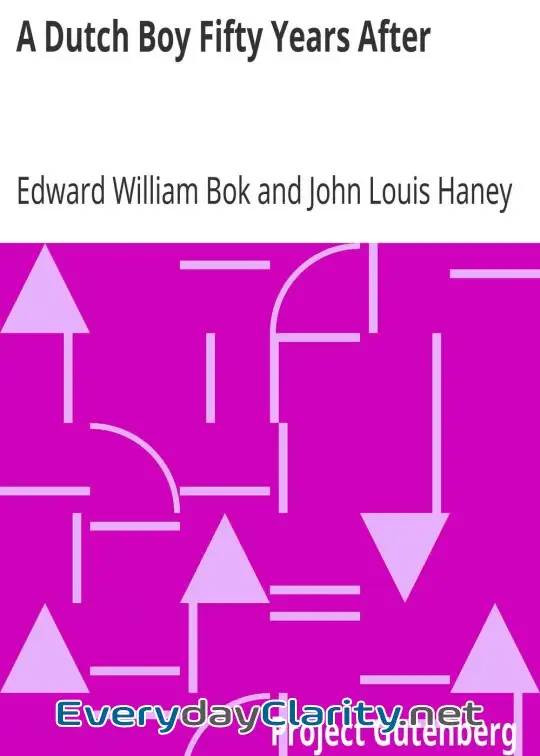 Book cover: A Dutch Boy Fifty Years After