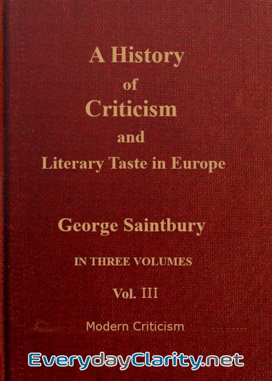 Book cover: A History Of Criticism And Literary Taste In Europe, From The Earliest Texts To The Presen