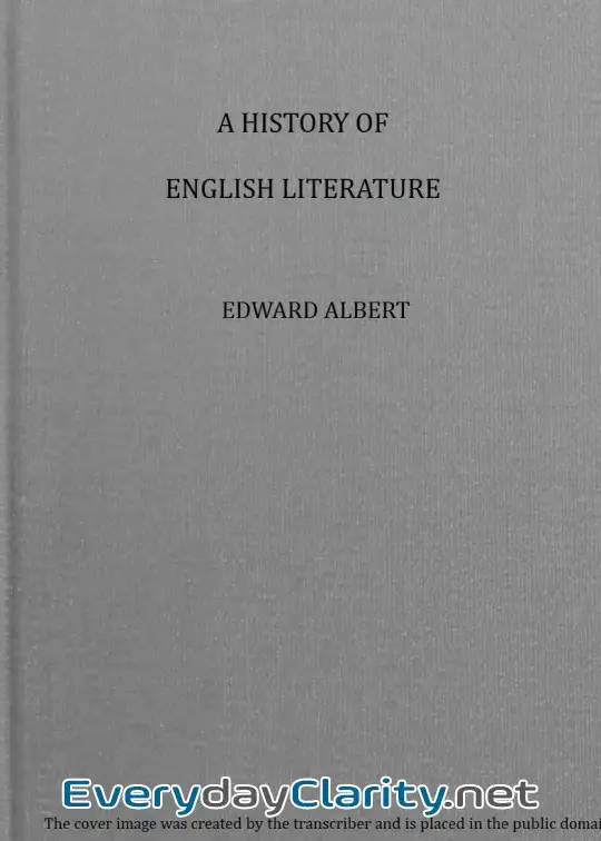 Book cover: A History Of English Literature