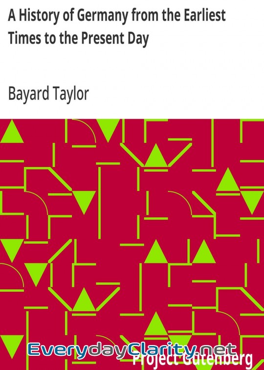 Book cover: A History Of Germany From The Earliest Times To The Present Day